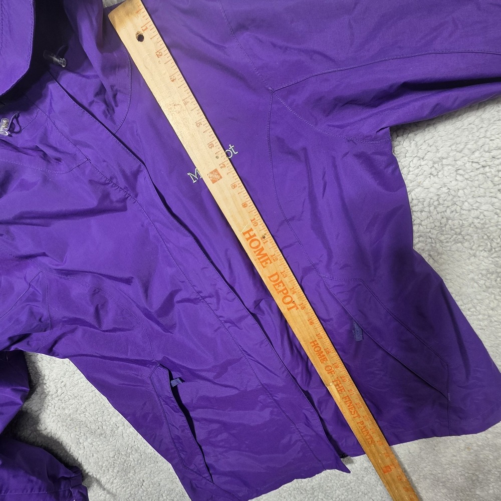 Women Marmot Lightweight Windbreaker Full‎ Zip Jacket Eize Large Purple Coat - Picture 4 of 11